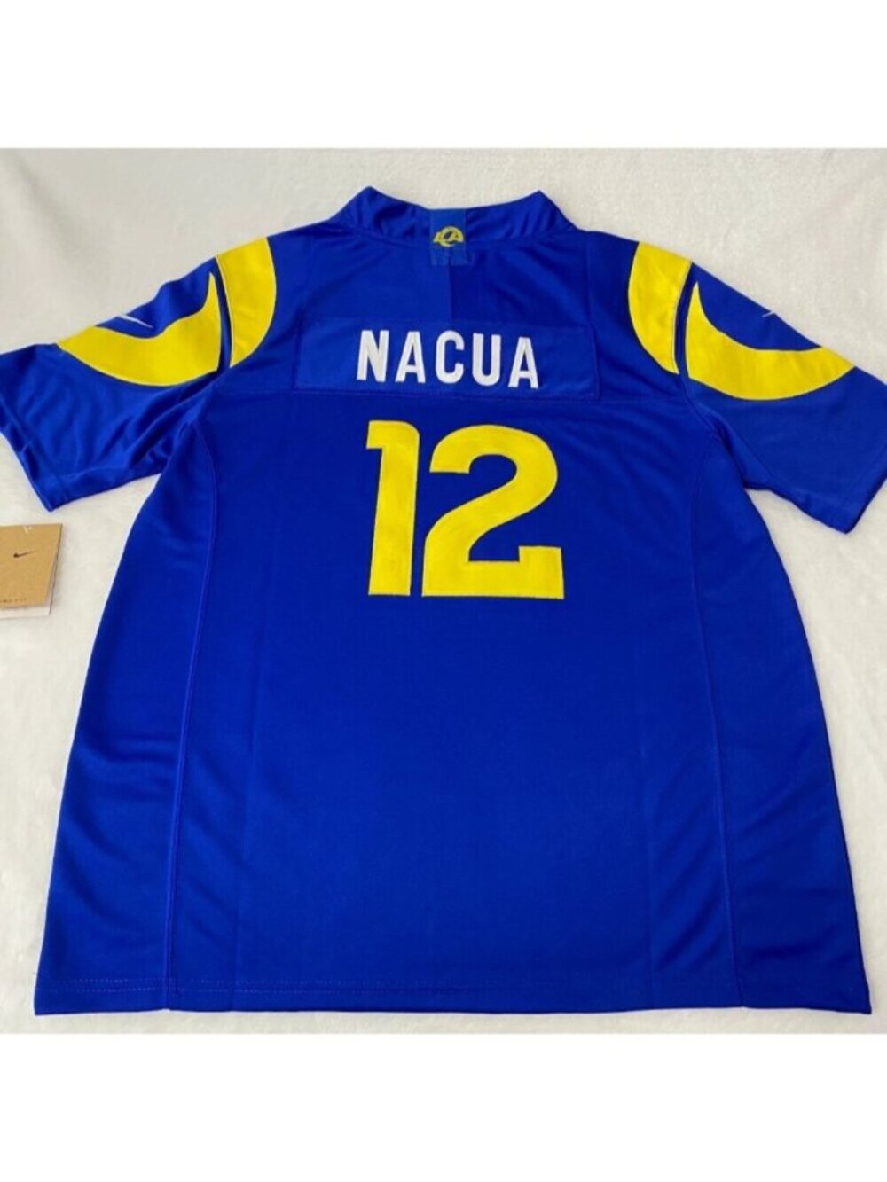 Puka Nacua Royal Stitched Jersey Vapor